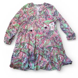 Stella Parker Floral Dreams Lilac Dress, Size Large NWT